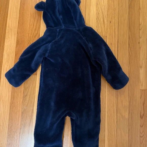 L.L. Bean Navy Kids Jacket with Bear Ears - Picture 3 of 3